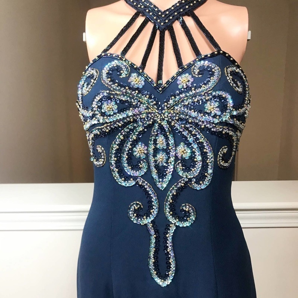 Alyce Design, Beautiful Turquoise Gown - Picture 2 of 6